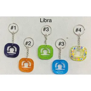 Libra Zodiac Keychain