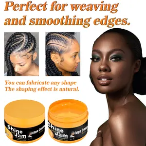 Edge Control Hair Wax -Hair Styling Gel, Hair Pomade for Volume & Shine, Neat Braiding Gel