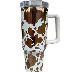 Cowhide - Laser Engraved Tumbler -  Drinkware