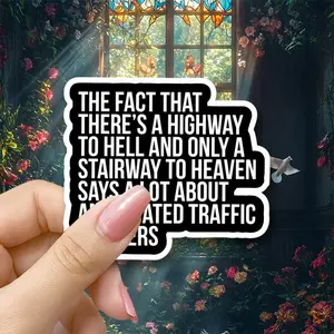 Funny Quote Sticker, Vinyl Decal Car Stickers for Laptops & Vehicles, Waterproof Design, Perfect for Car, Van, Motorcycle, Laptop, Window Decorations