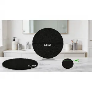 12-pack 6.5-inch round activated charcoal replacement filters. Extra thick and long-lasting, effectively absorbs odors. Universal fit for countertop kitchen compost bins, keeps your home fresh and hygienic.Solo Hot Shop