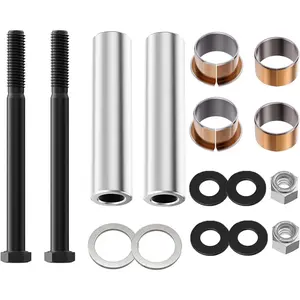 Golf Cart Spindle  Pin Tube Bushing Repair Kit with Claw Copper Sleeve, Fits 2001-UP EZGO TXT/PDS Golf Cart. Replace OEM #70648-G01, 70749G01, 70745G01