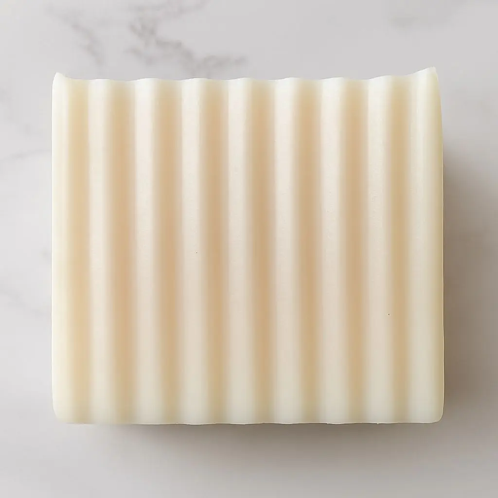 Sea Moss and Manuka Honey Bar Soap - 4 oz Natural Handmade Soap with Vertical Ridges for Skin Barrier Fortification & Collagen Boost