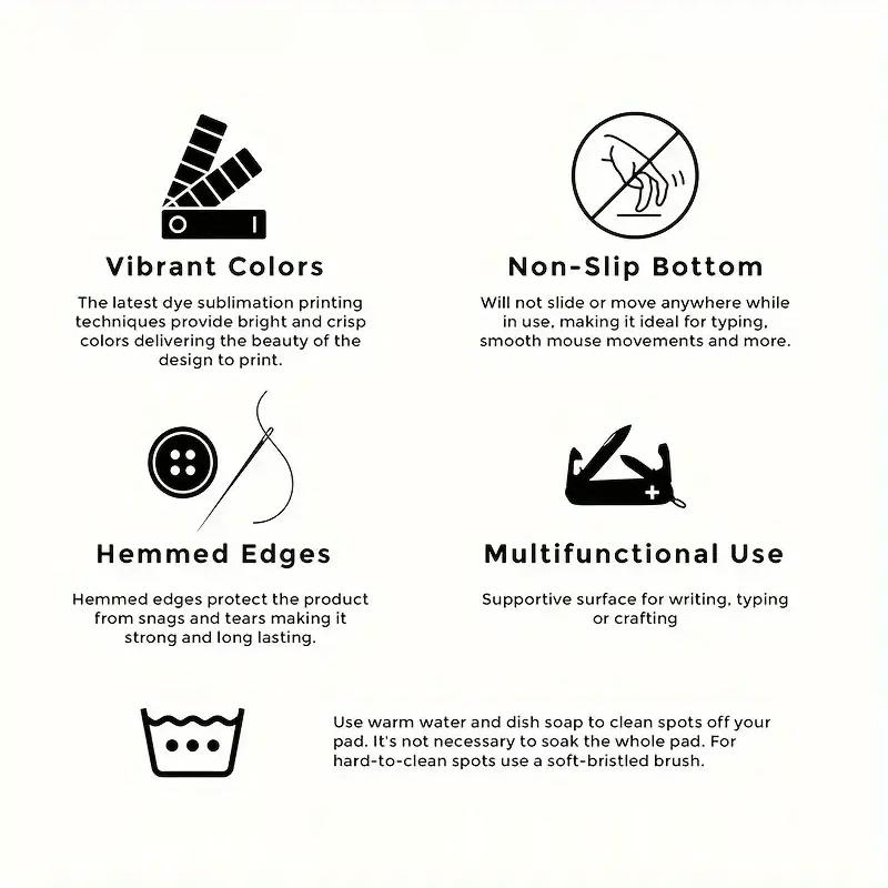 1pc Cute Highland Cow Scottish Cow Desk Mat |   Non-Slip Mouse Pad & Keyboard Cover, Turquoise Cracked Ice-like Texture with Pink Flowers, Soft Blue Computer Accessory for Office, Room, Reusable Desk, 2D Flat