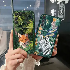 Durable Back Cover Phone Case For Samsung Galaxy A35 5G Global Silicone Shockproof Cute Anti-knock Cover Dirt-resistant Graffiti Card sleeve Soft case Waterproof protective TPU