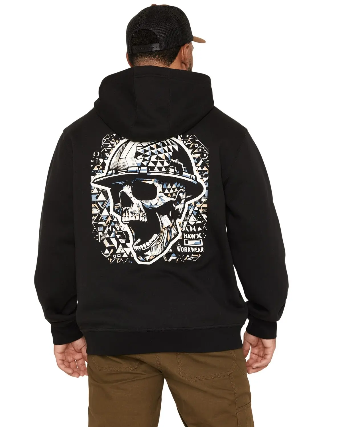 Hawx Men's Men'S Scream Fleece Hooded Sweatshirt - Hxfa26k53-Blk