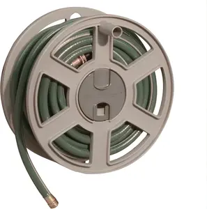 Suncast Taupe 100 ft. Sidewinder Wall-Mounted Hose Reel