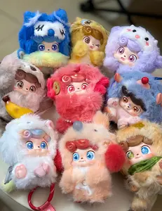 Q.Kid Good Fortune Series PVC Plush Blind Box, Cute Lucky Charm Keychain & Adorable Collectible Toy, New Year Gift for Festive Decor and Play