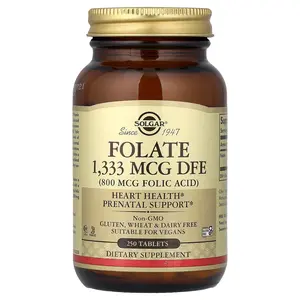 Solgar Folate, 1,333 mcg DFE, 250 Tablets