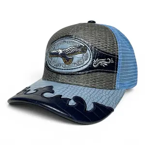 Gorra Vaquera Aguila Bordada, Ajustable, Visera curvada, Estilo Vaquero, Rodeo High Quality Hat Adjustable Outdoor Cap