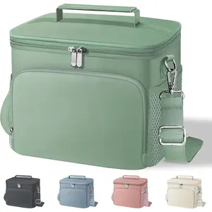 Lunch Box for Women/Men Insulated Lunch Bag Large Capacity  Lunch Tote Leak Proof Lunch Bags for Work Picnic, Green