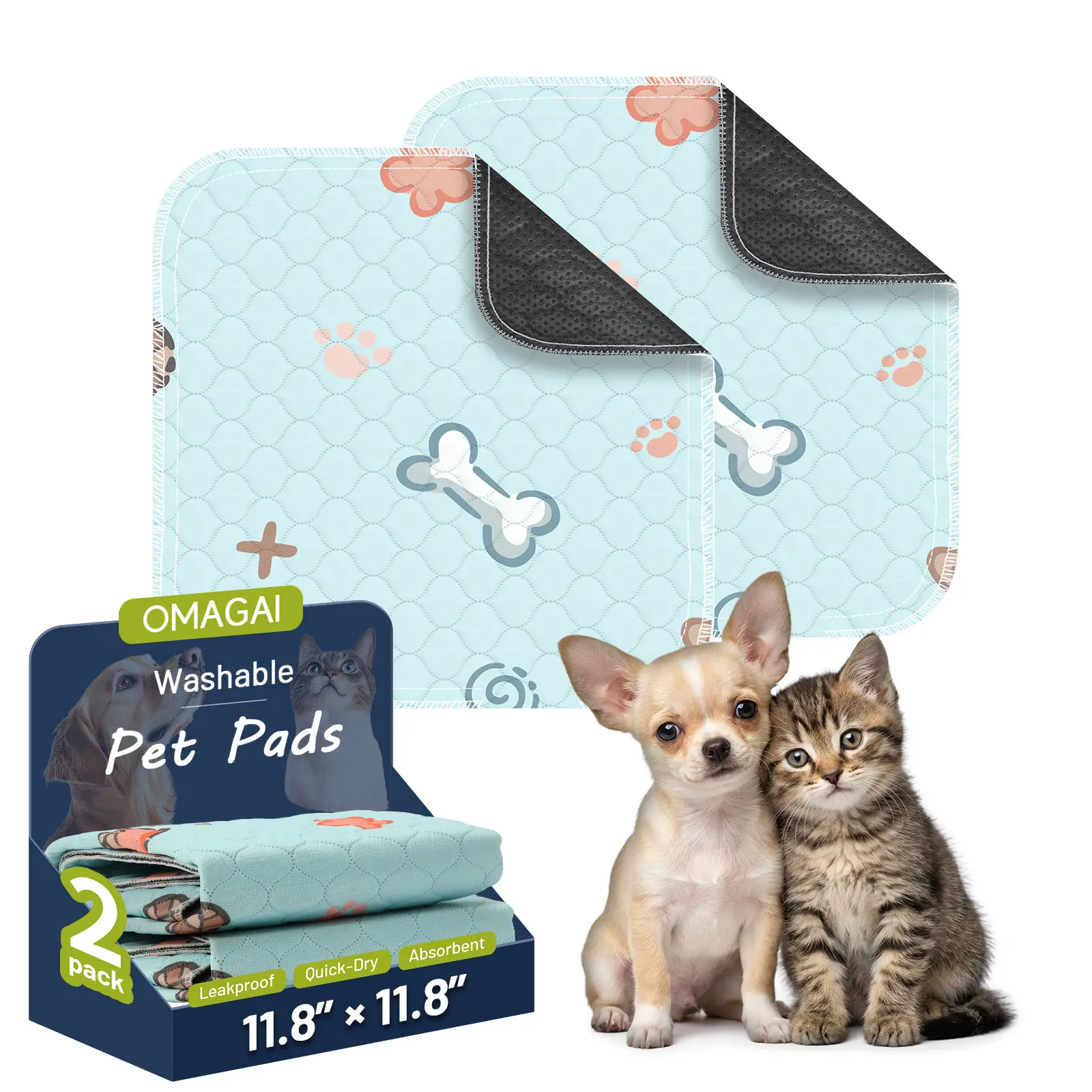 Blue Background with Dog Bone