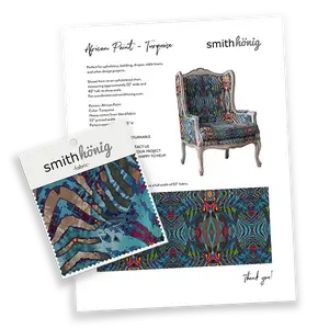 Fabric Swatch Kit - African Paint/Turquoise