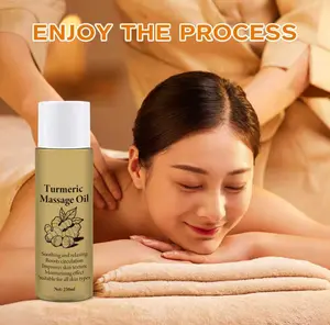 Buy one, get one free！Relaxing Turmeric Massage Oil – Ginger & Coconut Blend for Stress Relief  Perfect Valentine’s Gift | Muscle Relaxation & Circulation Boost | Lightweight Body Oil