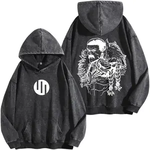 Thragg Invincible Universe Warrior Double Printed Vintage Washed Hoodie Heavyweight Cotton T-Shirt Unisex Casual Tee, TV show Top Trending Comic