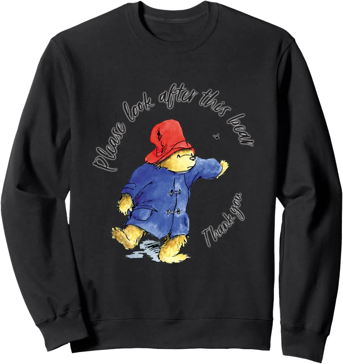 Paddington Bear Classic Please Look After Cute Family Sweatshirt