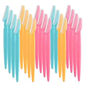FEPITO 20Pcs Eyebrow Razor Shaper Shavers Trimmers for Women and Men Face