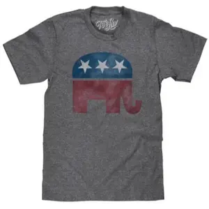 Republican Elephant Gray T-Shirt - Menswear Top