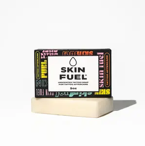 Tattoo Aftercare Soap Bar – Unscented Soap for Tattoos with Jojoba Seed Oil & Aloe for New Ink – Gentle, Moisturizing & Natural Tattoo Wash for All Skin Types (5 oz) Cleanser Moisture Hydrating