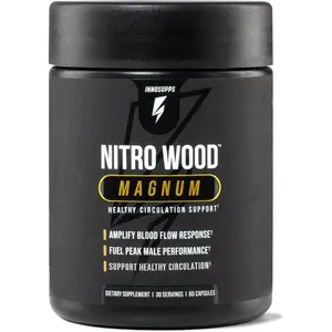 InnoSupps Nitro Wood Magnum | Nitric Oxide Booster for Blood Flow & Male Vitality | Immune & Circulation Support | 60 Capsules