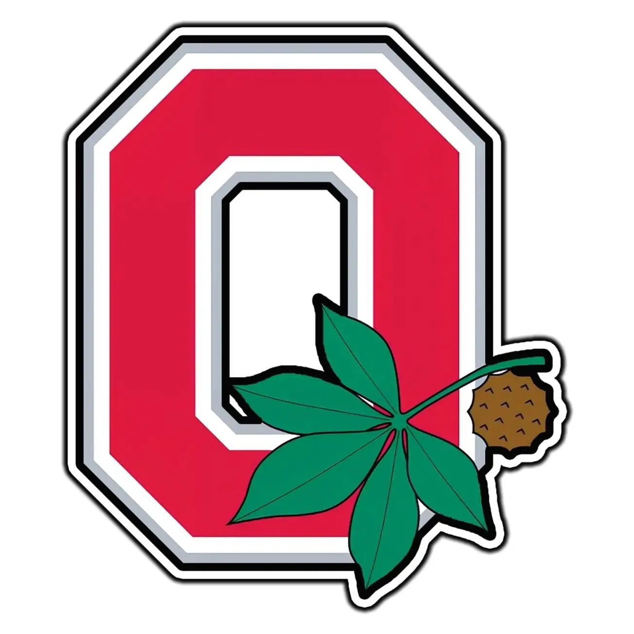 Ohio State Buckeyes Logo #11 College Sticker Waterproof Vinyl Decal Die-Cut Car