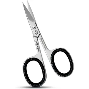 Nail Scissors Curved - Professional Stainless Eyebrow Scissors for Eyelash, Cuticles, Mustache, Nose Hair, Toenail - Pedicure, Manicure Scissors for Women and Men