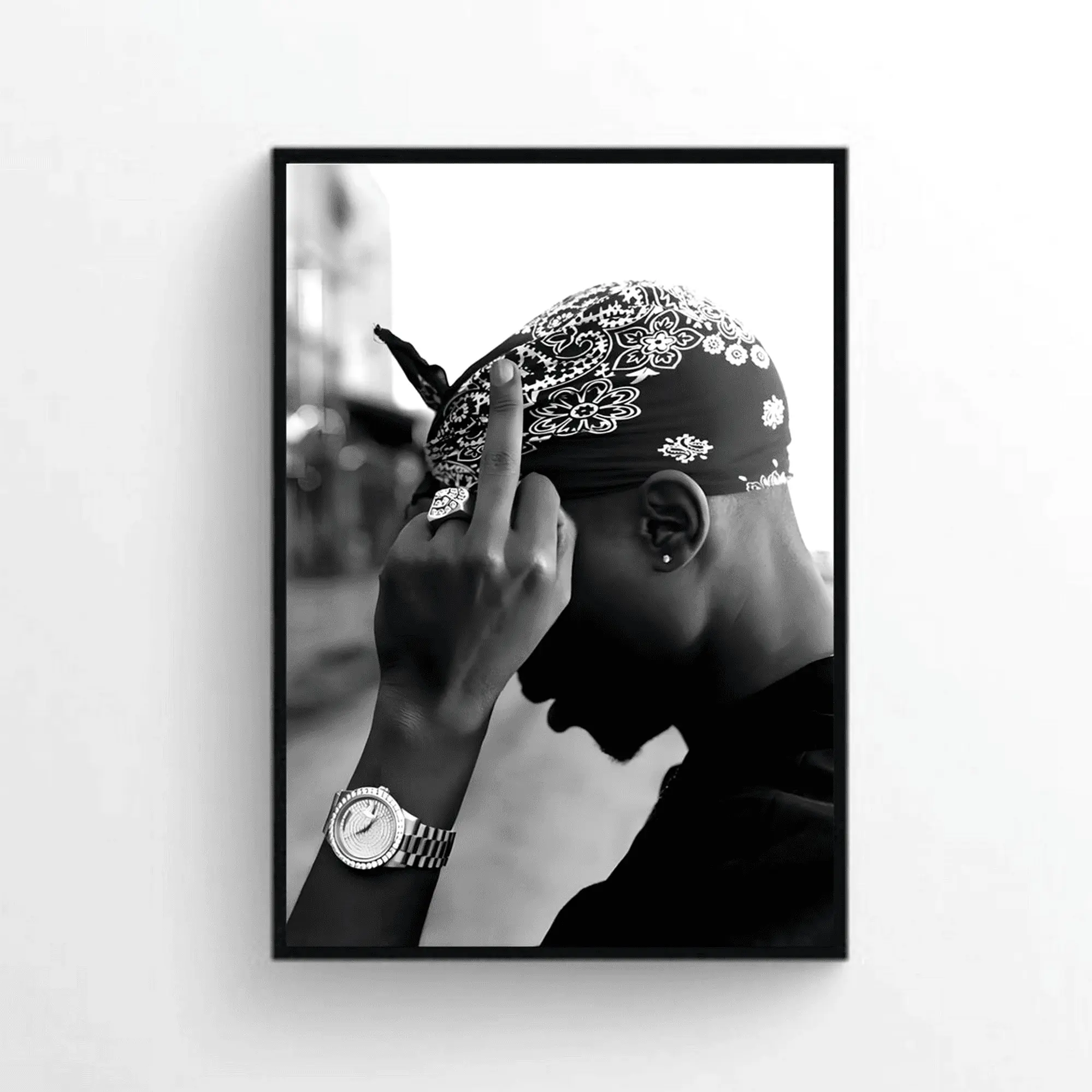 Rapper Tupac Shakur 2Pac Poster, Music Poster, Wall Art, Room Decor, Home Decor, Gift Art Posters, Digital Poster