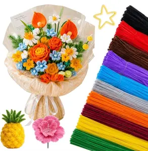 1000pcs Pipe Cleaners, Pipe Cleaners for Crafts, Craft Supplies Multicolor Chenille Stems for Art&Craft Christmas DIY Projects(12inch*6mm,10colors)