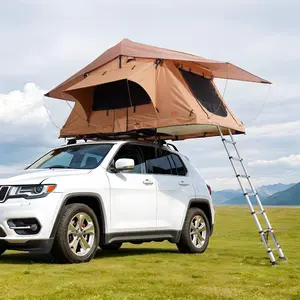 VEVOR Rooftop Tent Hard Shell, Naturnest Rooftop Tent Hardshell for 2 - 3 Person, Folding Hard Shell Roof Top Tent with Telescopic Ladder Mattress PVC Cover Bag, Waterproof for Jeep SUV Van Pickup TruckVEVOR Super Brand Day