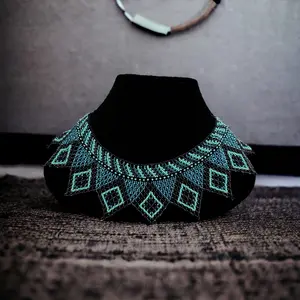 Handmade Mayan Jewelry Mayan Cascading Azura Necklace Collection