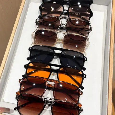 【Black Friday】8 Pairs Multicolor PC Frame Sunglasses Set, Fashion Accessories, Trendy Shades, Tinted Lenses, Suitable for Commuting & Daily Wear, Ideal Gift