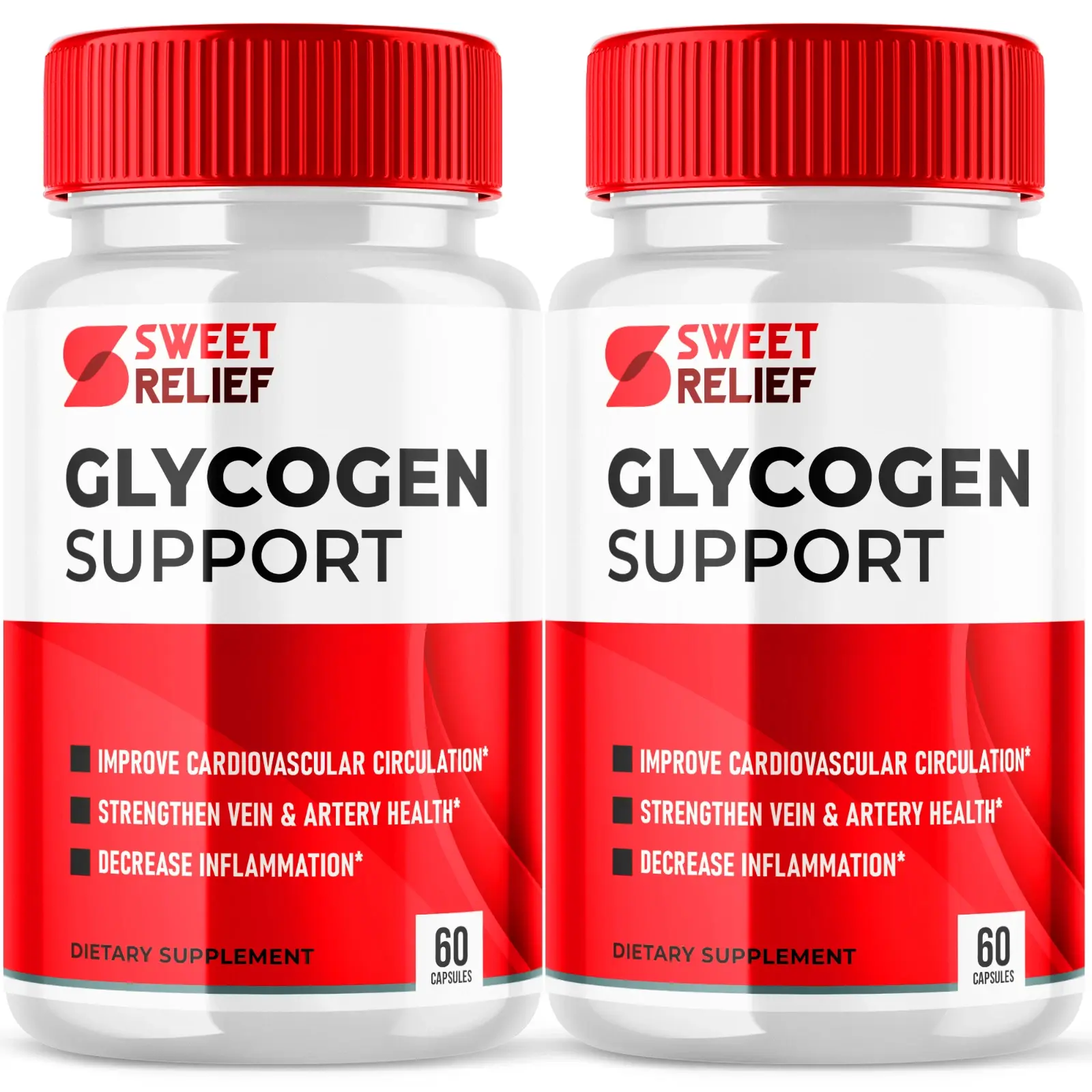 (2 Pack) Sweet Relief Glycogen Support Capsules, Sweet Relief (120 Capsules)