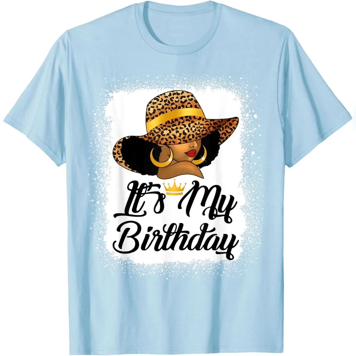 Men's African American Black Queen Birthday Short-Sleeve Round Neck Casual Cotton T-Shirt, Men's Tops, Shortsleeve, Relaxed Fit, Eco-Friendly, Clothes, 100% Cotton, Regular Cut