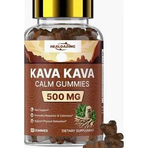 Kava Kava Root Extract Supplement: Natural Kava Gummies with L Theanine, Ashwagandha and GABA for Cognitive & Immune Support Herbal Supplement for Adults