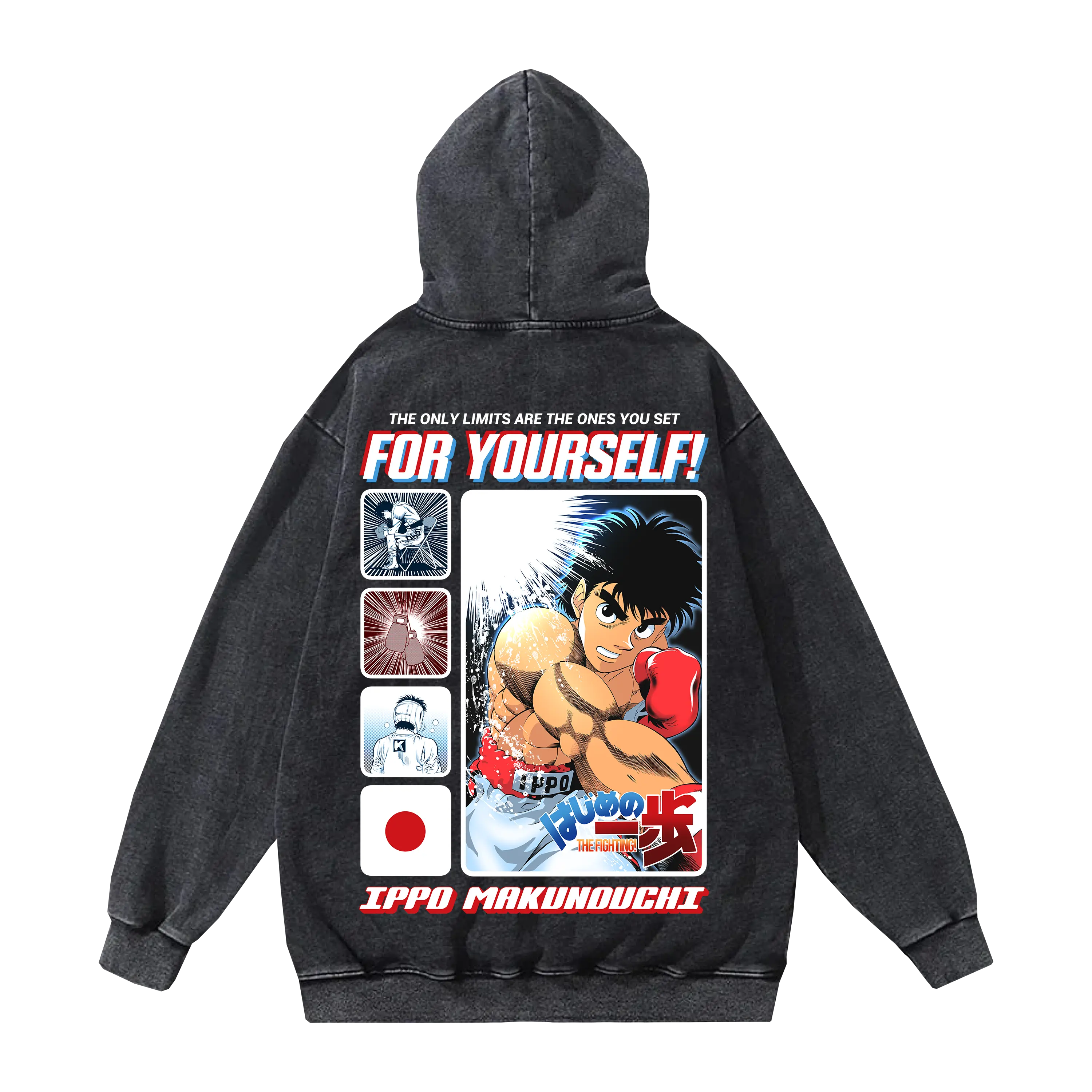 Ippo No Limits T-shirt, Sweatshirt, Hoodie – Hajime No Ippo Vintage Oversized Streetwear T-shirt, Sweatshirt, Hoodie, Anime Graphic Pullover, Fan Gift Collector Edition Gift For Fan Anime