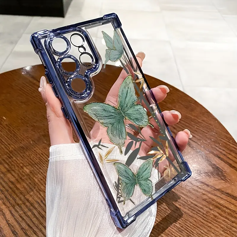 Stylish Bamboo Butterfly Designs for Samsung Phone Cases Including Models S25, S24 Plus, S24 Ultra, S24 FE, S23, S23+, S23 Ultra, A53, A54, And A55, As Well As NOTE20 And NOTE20 Ultra. Cellphone Smartphone Cover Protector