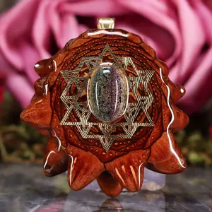 Black Opal with Gold 64 Star Tetrahedron