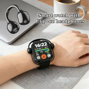 High-End Wireless Earbuds & Smartwatch Combo, Bluetooth-compatible Connectivity, Heart Rate Monitoring, Music & Camera Remote Control, Ideal Gift