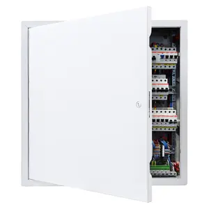 VEVOR Access Panel for Drywall Ceiling, 16x 16 Inch Plumbing Access Panels, Reinforced Access Door, Heavy-Duty Steel Wall Hole Cover, Easy Install Removable Hinged Panel for Wiring Cables, Silver