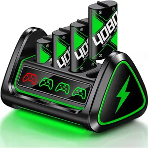 ESYWEN Charger for Xbox Controller Battery Pack, 4 X 4080mWh Xbox Rechargeable Battery Packs for Xbox Series X/S/Xbox One/S/X/Elite