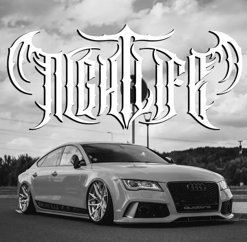 Nightlife Wings Windshield Banner Gothic Style Vinyl Decal for Cars JDM Muscle Easy Install Unique Style Up Your Vehicle Transform Your Vehicle with Gothic Style