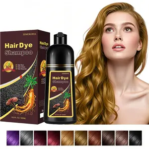 Instant 3 in 1 Hair Dye Shampoo - Natural Hair Color Shampoo for Women & Men, Brown Colors in 10-15 Mins, Paraben Free, Hypoallergenic 16.9 Fl Oz (Chestnut Brown)