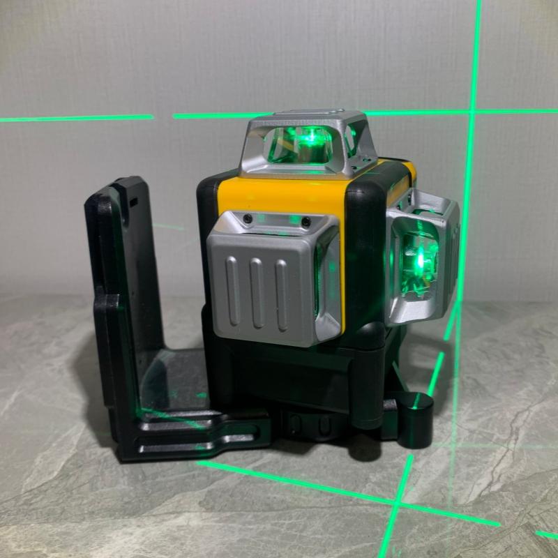 DeWalt DW089 3-Beam Green Cross Line Laser with Auto Alarm for Tile Cabinet Installation & DIY Projects Precision Tool 16.2cm x 14cm x 9.8cm
