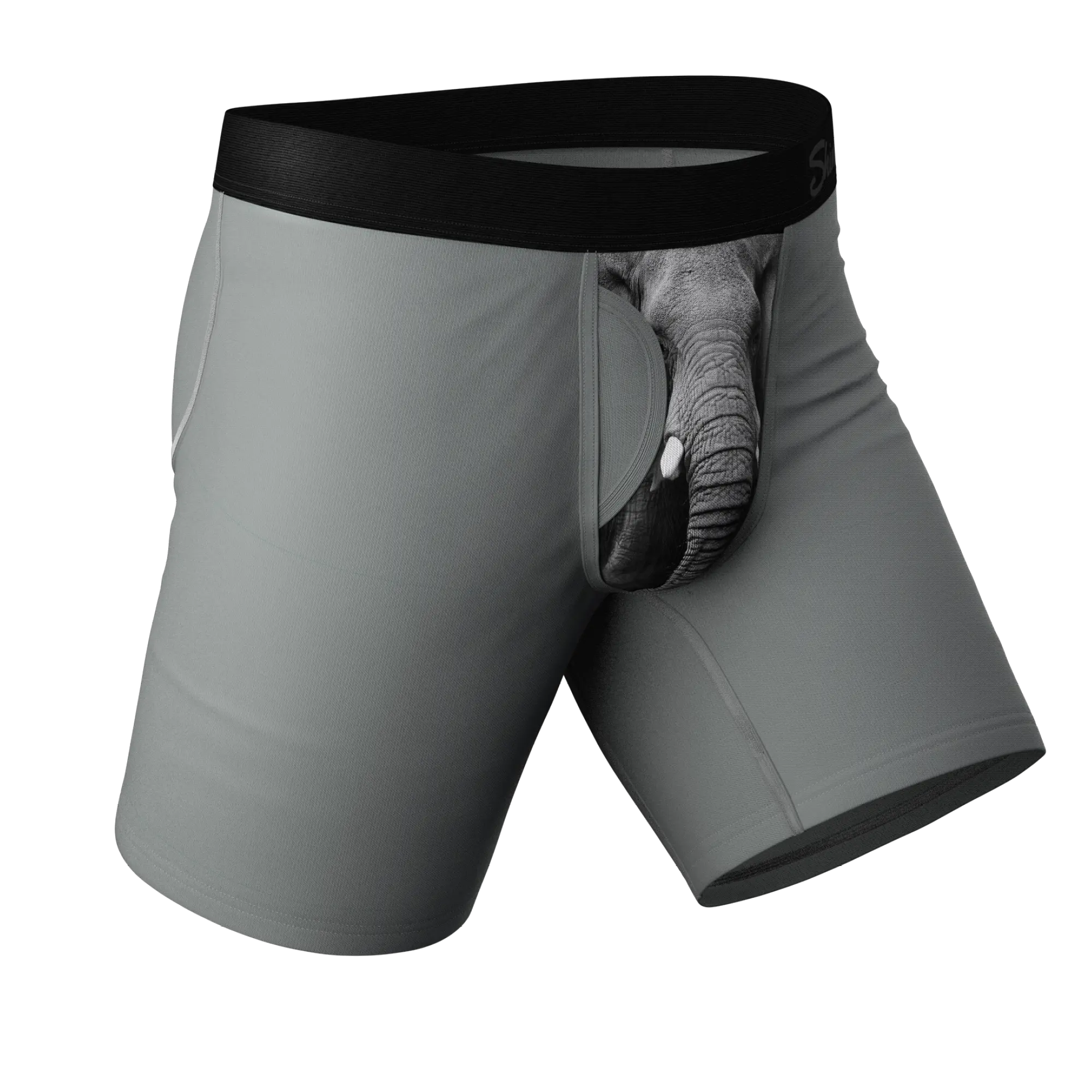 The Junk In The Trunk | Shinesty Elephant Ball Hammock® Boxer - Long Leg