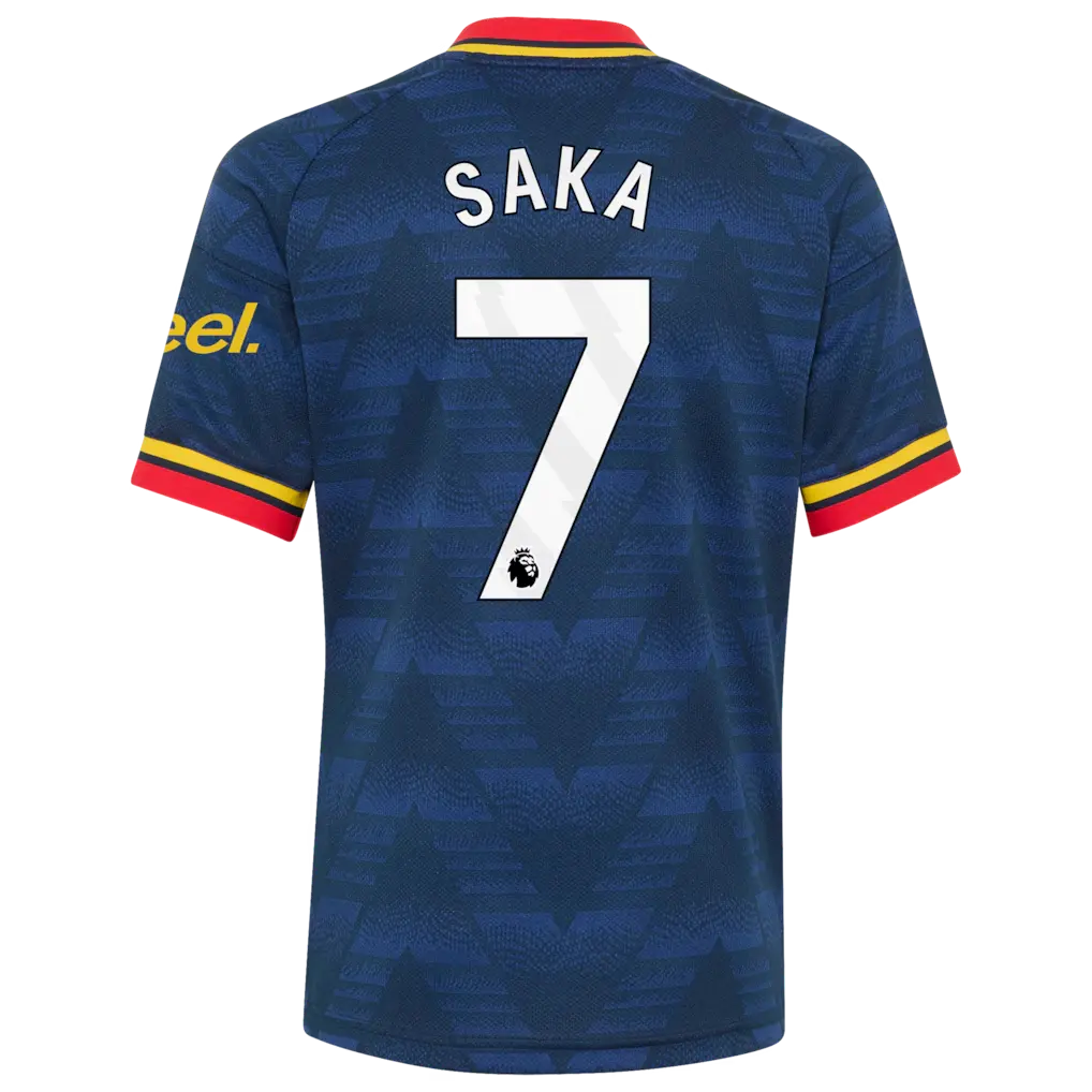 Unisex Soccer Bukayo 7 Shirt 2026/27 Away Replica Football Player Jersey - Navy Premier