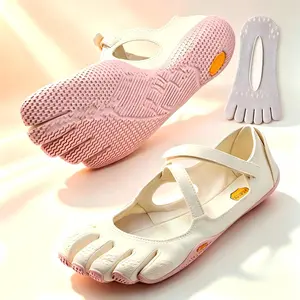 Minimalist Barefoot Women's Five Finger Shoes, Breathable Lightweight Five Toe Sneakers, Non-slip Quick Dry, for Indoor Yoga, Pilates, Dance, Gym Workout, Running, Walking and Training