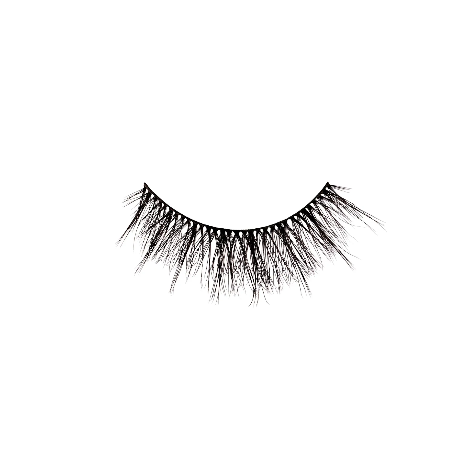 BADA$$ Plant Fiber Strip Eyelashes 3D Layered CC Curl 5-14mm Dramatic Length Vegan Cruelty-Free for Fun Night Out