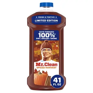 Mr. Clean All Purpose Cleaner, Floor Cleaner, Mop Soap, Cleaning Liquid, Spiced Harvest, Pumpkin, 41oz
