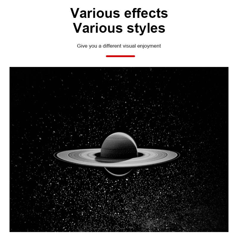 USB Ambient Light for Car Galaxy Saturn Black Hole Camping Bedroom Multiple Scenarios Focus Adjustable Universal USB Interface