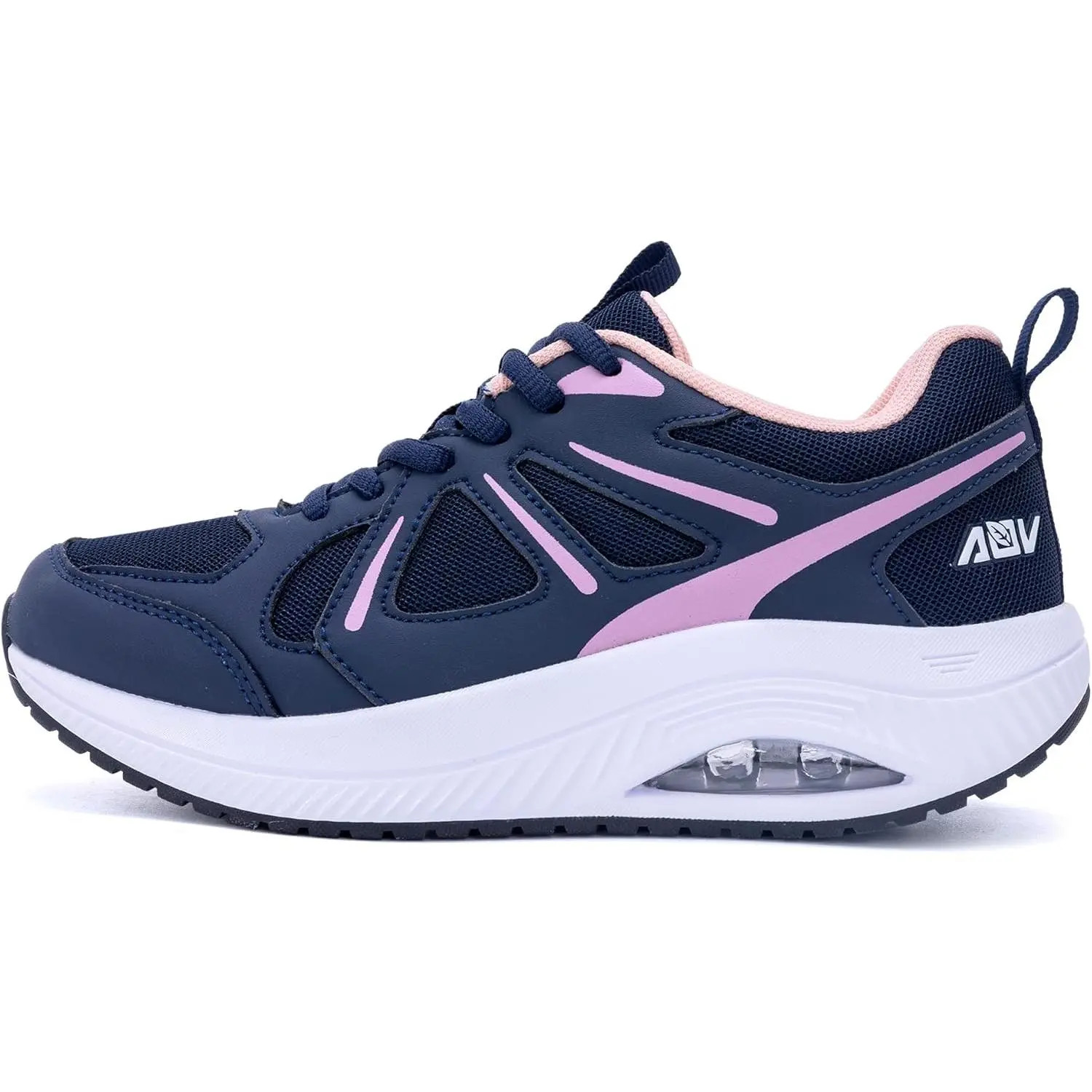 Women's Orthopedic Style Casual Trainers - Arch Support, Wide Toe Box, Cushioned Support, Slip Resistant, Heel Pain Relief, Laced, Supportive Flexible for Athletic Walking, Slip Resistant Shoes